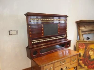 Snooker scoreboard Victorian Mahogany Cox & Yeman London c1890 - Picture 1 of 12