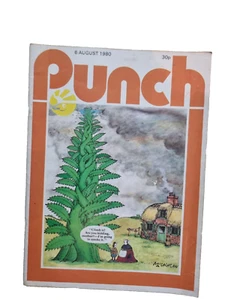 Punch Magazine 6th August 1980 British Humour Cartoons Satire - Picture 1 of 13