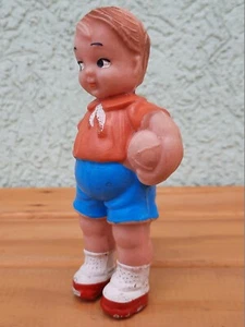 RARE!! Vintage rubber toy Soccer player - Biserka Zagreb ART 5 - Picture 1 of 8