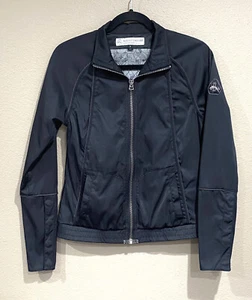 PUMA x RUDOLF DASSLER womens jacket sz small Black Full Zip Snap Sleeves - Picture 1 of 11