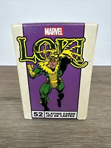 Loki God Of Mischief 52 Card Playing Deck Cards Official Poker Marvel Retro - Picture 1 of 8