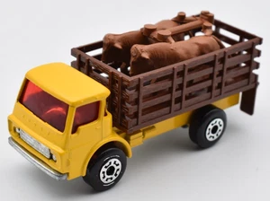 Matchbox Twin Pack #71 Dodge Cattle Truck yellow, red windows. England Base - Picture 1 of 3