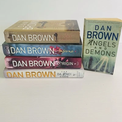 Dan Brown Book Bundle x5 Bulk Lot Hardcover & PB inc collectors edition Da Vinco - image 1 of 4