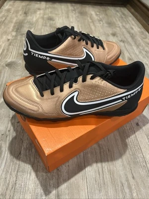 Nike Tiempo Legend 9 Club TF Talla 7 9.5 Zapatos de Césped Fútbol Sala Cobre Dorado DA1193-810 Foto 1 de 4
