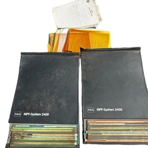 VW Volkswagen Audi service microfilm micro fiche binders EUC VAG MPF-System 2400 - Picture 1 of 19