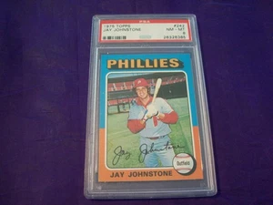 1975 Topps #242 Jay Johnstone PSA 8 - Bild 1 von 2