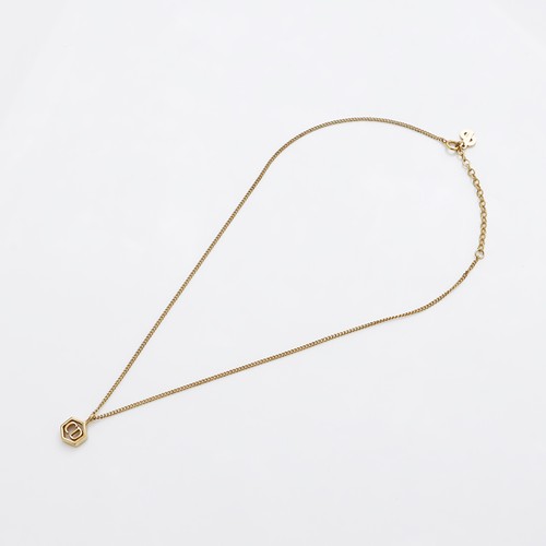 Collana Christian Dior logo CD oro WS9123