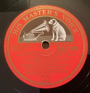 Giuseppe di Stefano – 78 rpm HMV DB21518: Boheme-Che gelida manina/Ah Mimi - Picture 1 of 4