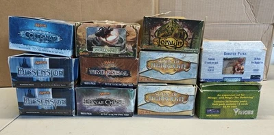 MTG Huge Lot Old Empty Booster Boxes! Time Spiral, Planar Chaos, Dissension etc - Image 1 of 3
