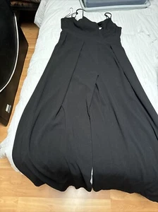 Socialite Black Open Back Pantsuit Romper NWT Sz XL - Picture 1 of 3