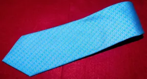 VINEYARD VINES CRESTVIEW LIGHT BLUE/WHITE SIGNATURE MOTIF TIE - DESIGNER TIES. - Picture 1 of 3