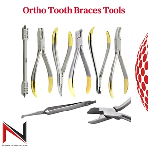 MEDSPO Kieferorthopädische Zahnspangenzange Chirurgische Instrumente Zahnbedarf - Bild 1 von 17
