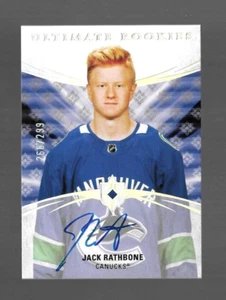 Jack Rathbone RC AUTO 2020-21 UD ULTIMATIVE ROOKIES AUF KARTE AUTOGRAMM #113/299 - Bild 1 von 2