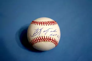 Carl Yastrzemski autographed Bobby Brown OAL baseball inscribed HOF 1989 Mint - Picture 1 of 2