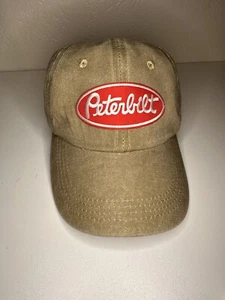 Peterbilt Trucking Strap Back Dad Hat Cap Men Tan Casual Embroidered NEW - Picture 1 of 1
