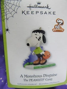 Hallmark Ornament Halloween A Monstrous Disguise The Peanuts Gang 2011 Snoopy  - Bild 1 von 2