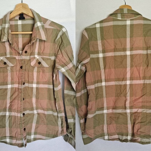 Camicia donna Patagonia fiordo flanella manica lunga cotone M Comstock verde giardino