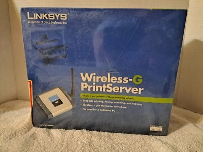 NEW Cisco Linksys WPSM54G Wireless-G Print Server▪︎SEALED - Image 1 of 4