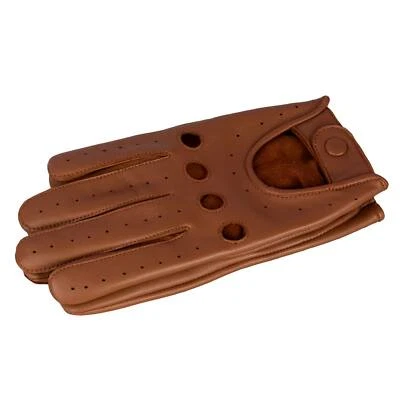 Guantes de conducción de cuero real de piel de cordero genuina para hombre  Foto 1 de 4