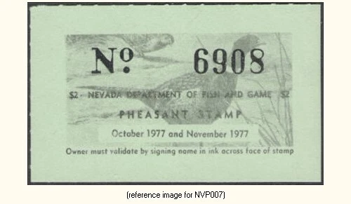 D2K Nevada Pheasant 1977 $2.00 - Image 1 of 1