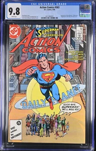 ACTION COMICS #583 CGC 9.8 HIGHEST GRADED CGC #4417466007 - Picture 1 of 2