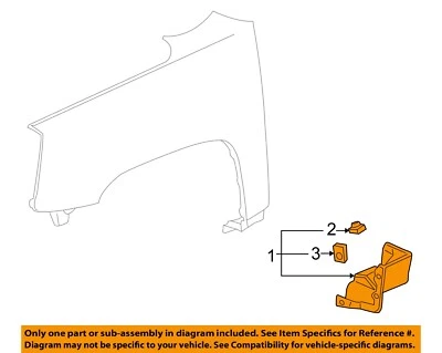 GMC GM OEM 10-16 Terrain Front Fender-Lower Molding Trim Panel Left 22945685 - Image 1 of 2