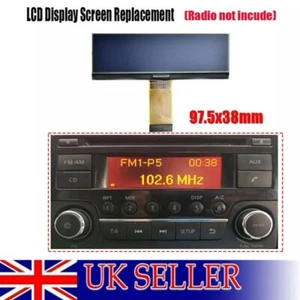 For Nissan Radio Replacement LCD Screen Juke, Micra, Navara, Note, NV200,Qashqai - Picture 1 of 7