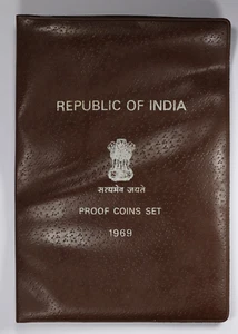 1969 Republic of India 9-Coin Proof Set - Picture 1 of 5