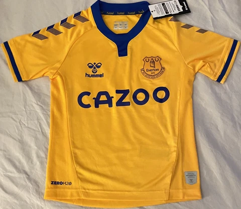 Umbro Everton Kids Unisex Yellow Soccer Jersey Kids Size: 5-6Y Cover