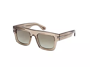 TOM FORD Sunglasses FT0711 FAUSTO 47Q Brown green Man - Picture 1 of 4