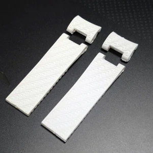 Für Ulysse Nardin MARINE 22mm Weiß Gummi Ersatz Armband Uhrenarmband Strap - Bild 1 von 6