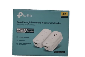 TP-Link TL-PA9020P KIT AV2000 2000Mbps Gigabit Passthrough Powerline Adapters - Picture 1 of 7