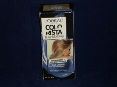 L'Oreal Colorista 1 día tinte de cabello lavado temporal fiesta #600 plateado/azul A11-3 Foto 1 de 3