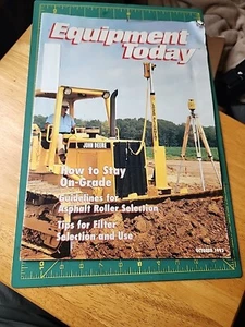 Oct 1993 Equipment Today Magazine 11" X 16" Jcb Ford Dynapac Etc - Picture 1 of 12