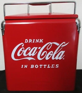 Coca-Cola Six Pack Soda Cooler Embossed Lettering - Picture 1 of 6