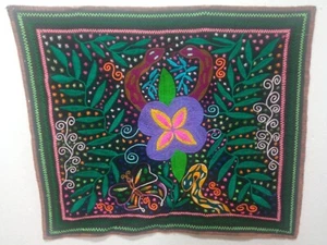 Shipibo  embroidery  scarf cloth 339 - Picture 1 of 4