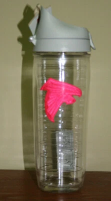 Tervis Atlanta Falcons neon pink patch Water Bottle with Lid 24oz - Image 1 of 2