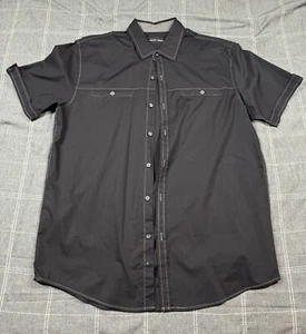 Camicia Michael Brandon taglia grande manica corta con bottoni - Foto 1 di 6