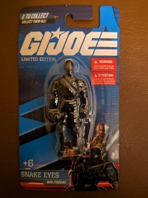G.I. Joe Limited Edition Snake Eyes Mini Figurine Hasbro / Prexio Limited 2021  - Image 1 of 2