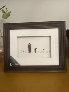 “Loyal And True” by Sharon Nowlan Framed Pebble Wall or Table Art 8x10 Nature - Picture 1 of 3