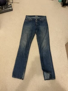 GANNI Jeans 30 Inch Waist 110cm Length Women’s Straight Leg Jeans  Made In Italy - Imagen 1 de 7