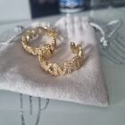 Michael Kors Hoop Earrings 14ct Plated Gold