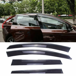 For volvo XC60 2014-2017 Car Window Visors Sun Rain Guard Deflectors W/Chrome - Picture 1 of 6