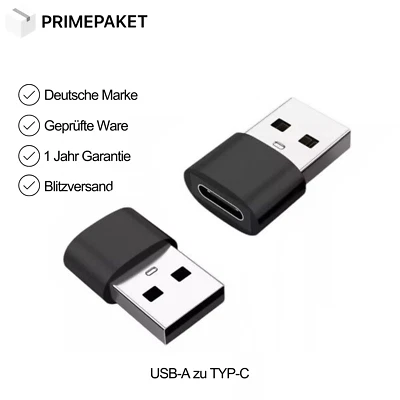 USB A zu TYP-C Adapter USB-Stick OTG Samsung Xiaomi MacBook Buchse iPhone 15 16 - Bild 1 von 4