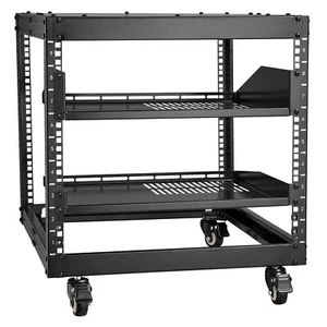 VEVOR 9U 4 Post Open Frame Server Rack Network Enclosure 23''-40'' Adjustable - Picture 1 of 12