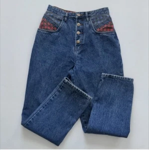 Jeans Rio Y2K Mom de Stephen Mardon Detalle Bloque de Color Talla 9 De Colección - Imagen 1 de 12