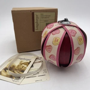 Longaberger 2012 Sweetheart Valentines Ornament Neu im Karton 12547 - Bild 1 von 6