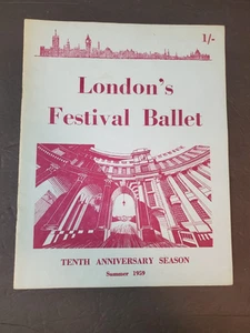 Programa de ballet del Festival de Londres 1959, temporada del décimo aniversario, verano 1959 - Imagen 1 de 8