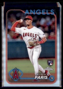 2024 Topps cromo refractor Kyren Paris Los Angeles Angels RC #151 - Imagen 1 de 2