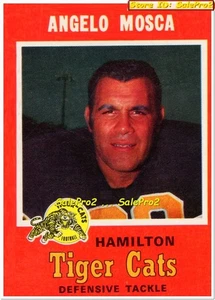 O-PEE-CHEE OPC 1971 ANGELO MOSCA CFL HAMILTON TIGER CATS STAR MINT CARD #69 - Bild 1 von 2